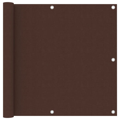 Balcony Screen Brown 90x400 cm Oxford Fabric