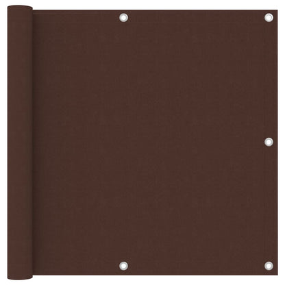 Balcony Screen Brown 90x600 cm Oxford Fabric