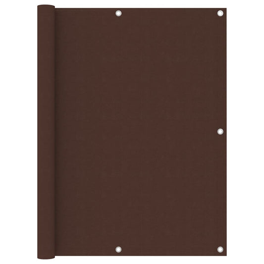 Balcony Screen Brown 120x400 cm Oxford Fabric