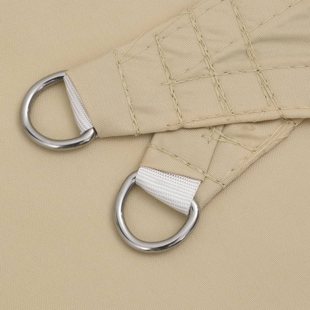 Sunshade Sail Oxford Fabric Triangular 5x6x6 m Beige