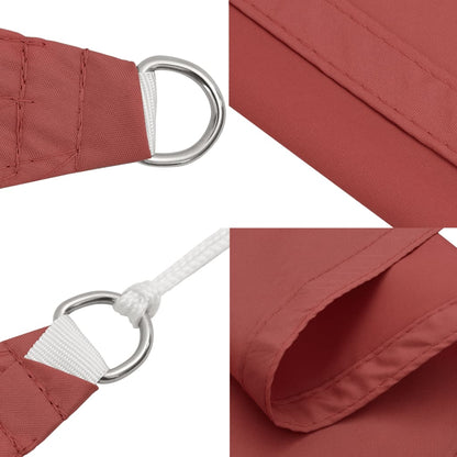 Sunshade Sail Oxford Fabric Triangular 3x4x5 m Terracotta