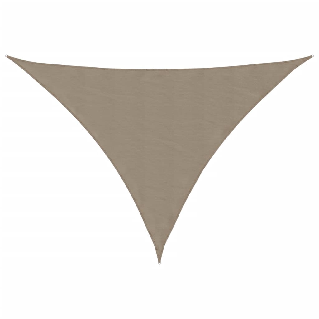 Sunshade Sail Oxford Fabric Triangular 2.5x2.5x3.5 m Taupe