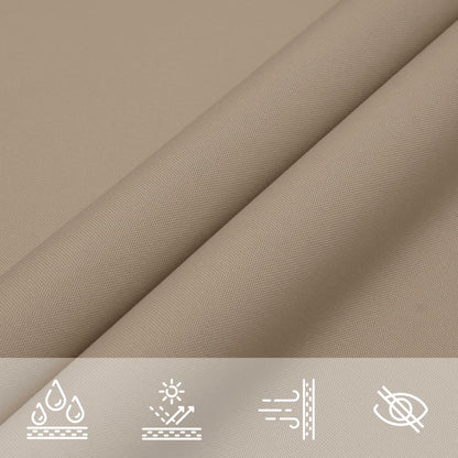 Sunshade Sail Oxford Fabric Triangular 3x3x4.24 m Taupe