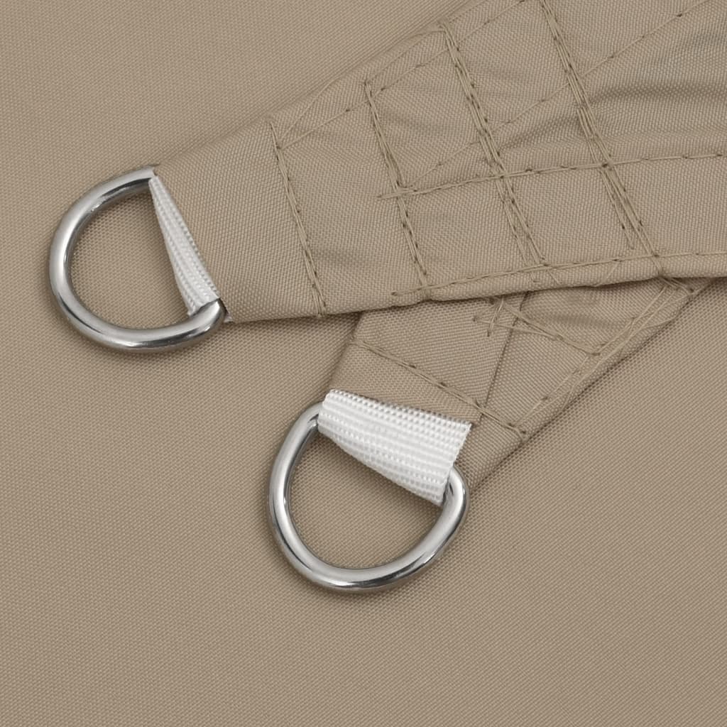 Sunshade Sail Oxford Fabric Triangular 4x4x5.8 m Taupe