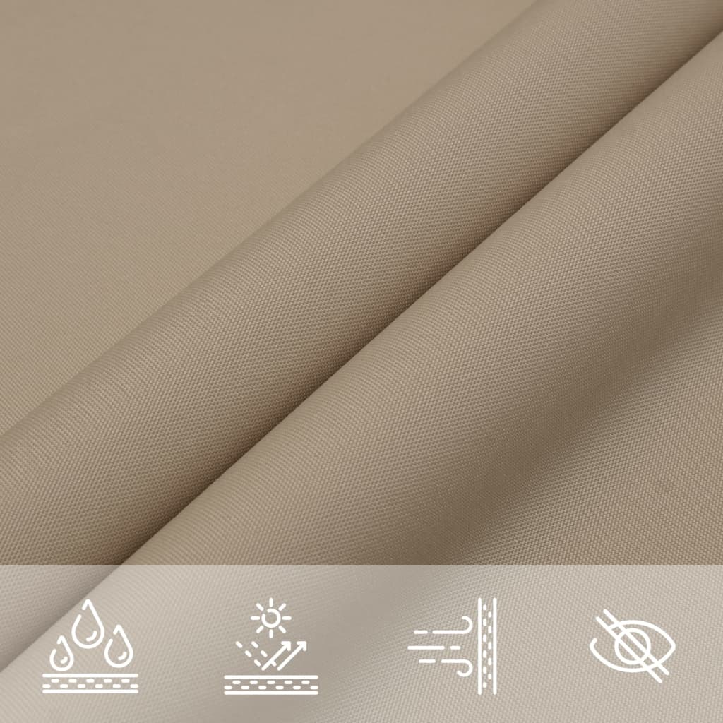 Sunshade Sail Oxford Fabric Triangular 4x4x5.8 m Taupe