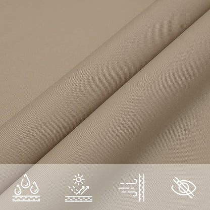 Sunshade Sail Oxford Fabric Triangular 4x4x5.8 m Taupe
