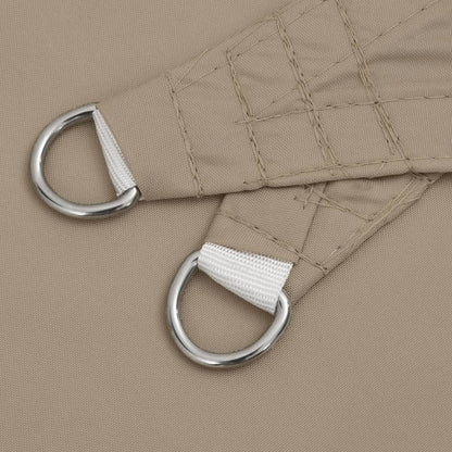 Sunshade Sail Oxford Fabric Triangular 5x7x7 m Taupe