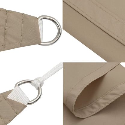 Sunshade Sail Oxford Fabric Triangular 5x7x7 m Taupe
