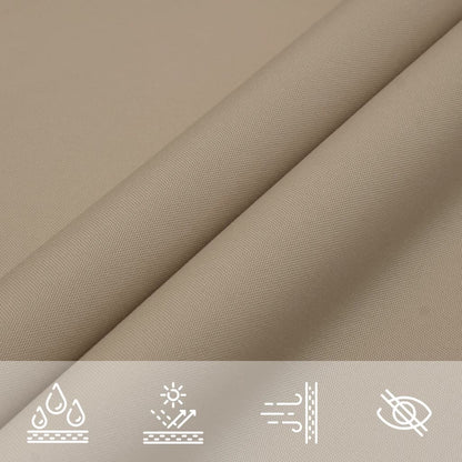 Sunshade Sail Oxford Fabric Triangular 5x7x7 m Taupe