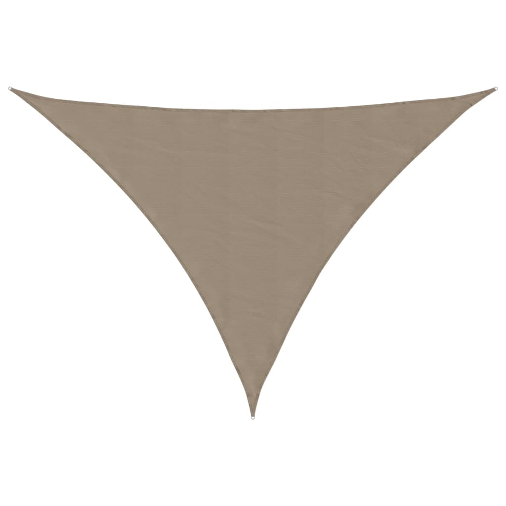 Sunshade Sail Oxford Fabric Triangular 4x5x6.4 m Taupe