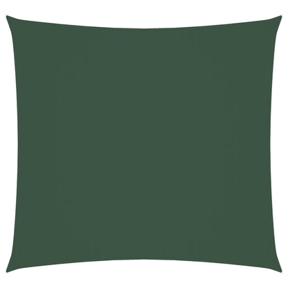 Sunshade Sail Oxford Fabric Square 5x5 m Dark Green