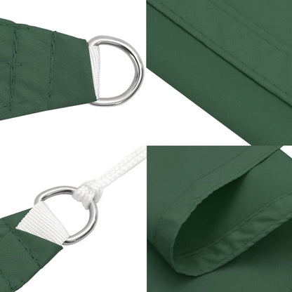 Sunshade Sail Oxford Fabric Square 5x5 m Dark Green