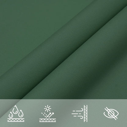 Sunshade Sail Oxford Fabric Rectangular 6x8 m Dark Green