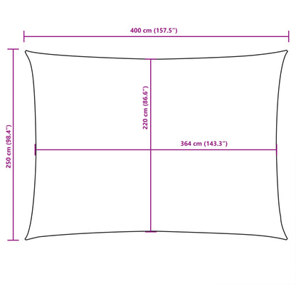Sunshade Sail Oxford Fabric Rectangular 2.5x4 m Blue
