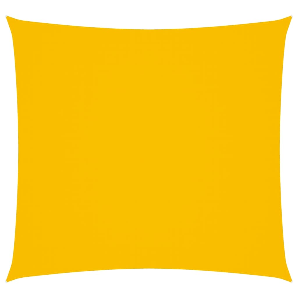 Sunshade Sail Oxford Fabric Square 5x5 m Yellow