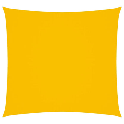 Sunshade Sail Oxford Fabric Square 5x5 m Yellow