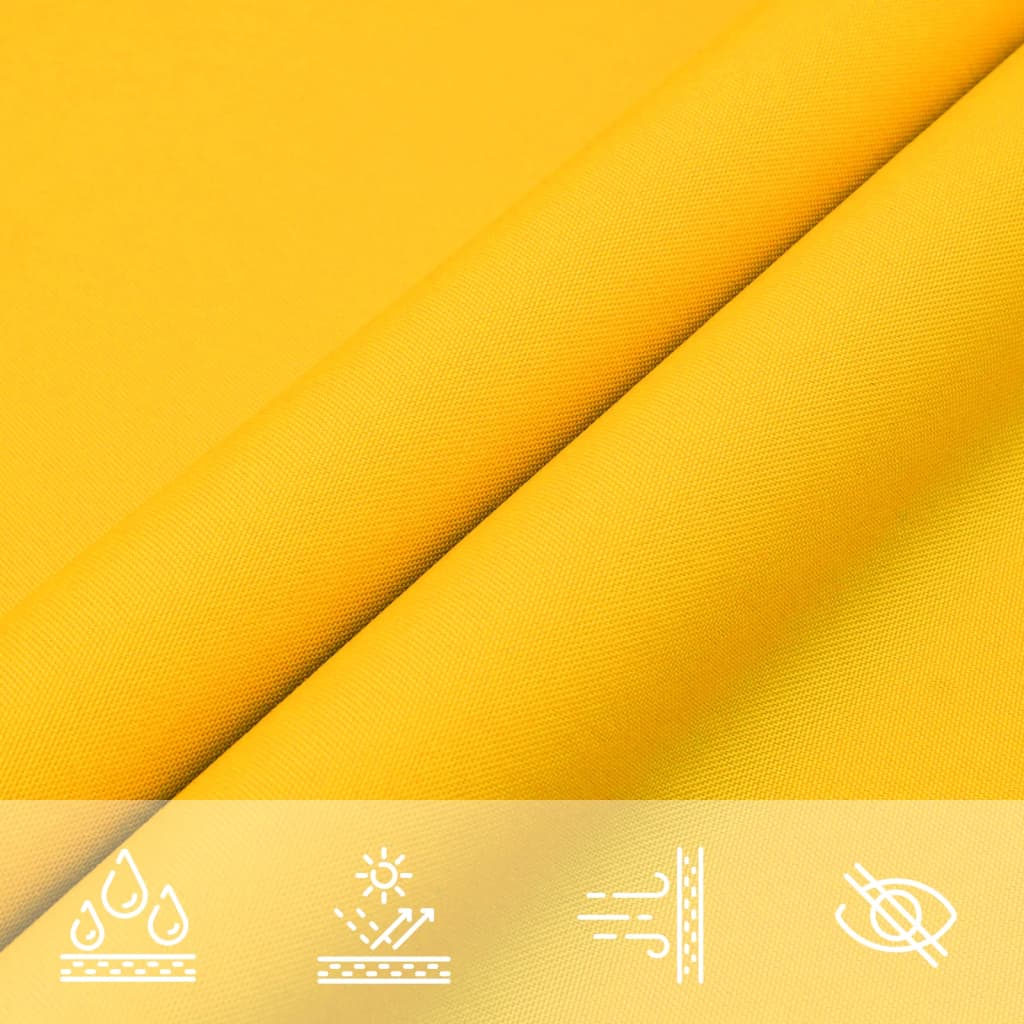 Sunshade Sail Oxford Fabric Rectangular 4x6 m Yellow