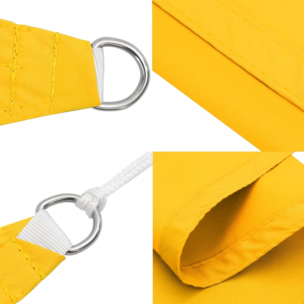 Sunshade Sail Oxford Fabric Rectangular 4x6 m Yellow