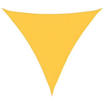 Sunshade Sail Oxford Fabric Triangular 5x5x5 m Yellow