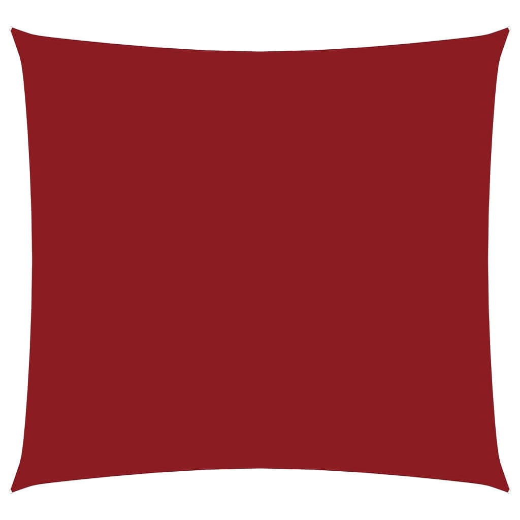 Sunshade Sail Oxford Fabric Square 3x3 m Red