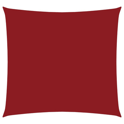 Sunshade Sail Oxford Fabric Square 5x5 m Red