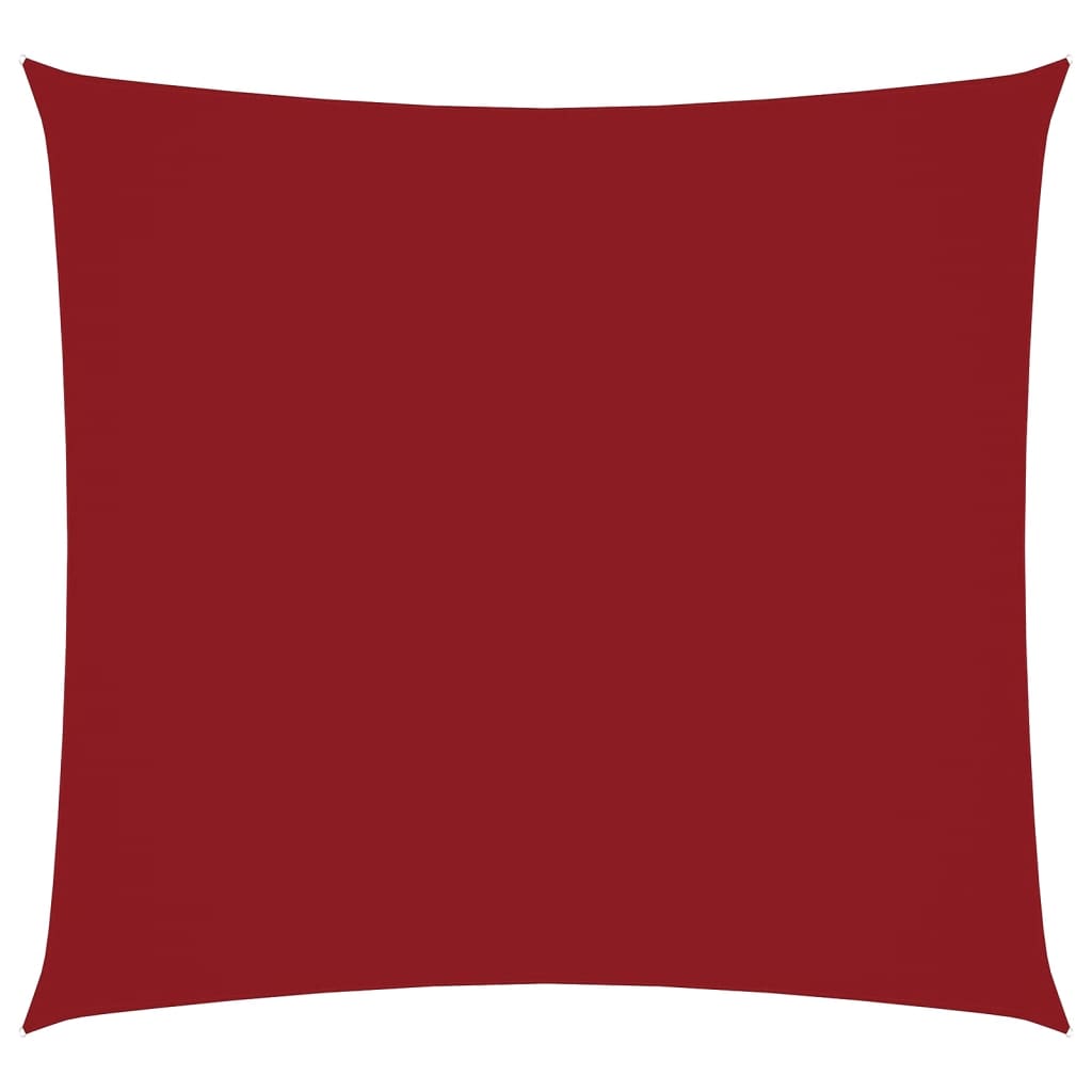 Sunshade Sail Oxford Fabric Square 6x6 m Red