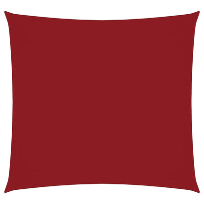 Sunshade Sail Oxford Fabric Square 6x6 m Red