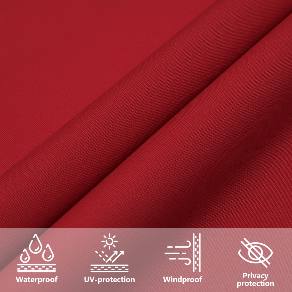 Sunshade Sail Oxford Fabric Square 6x6 m Red