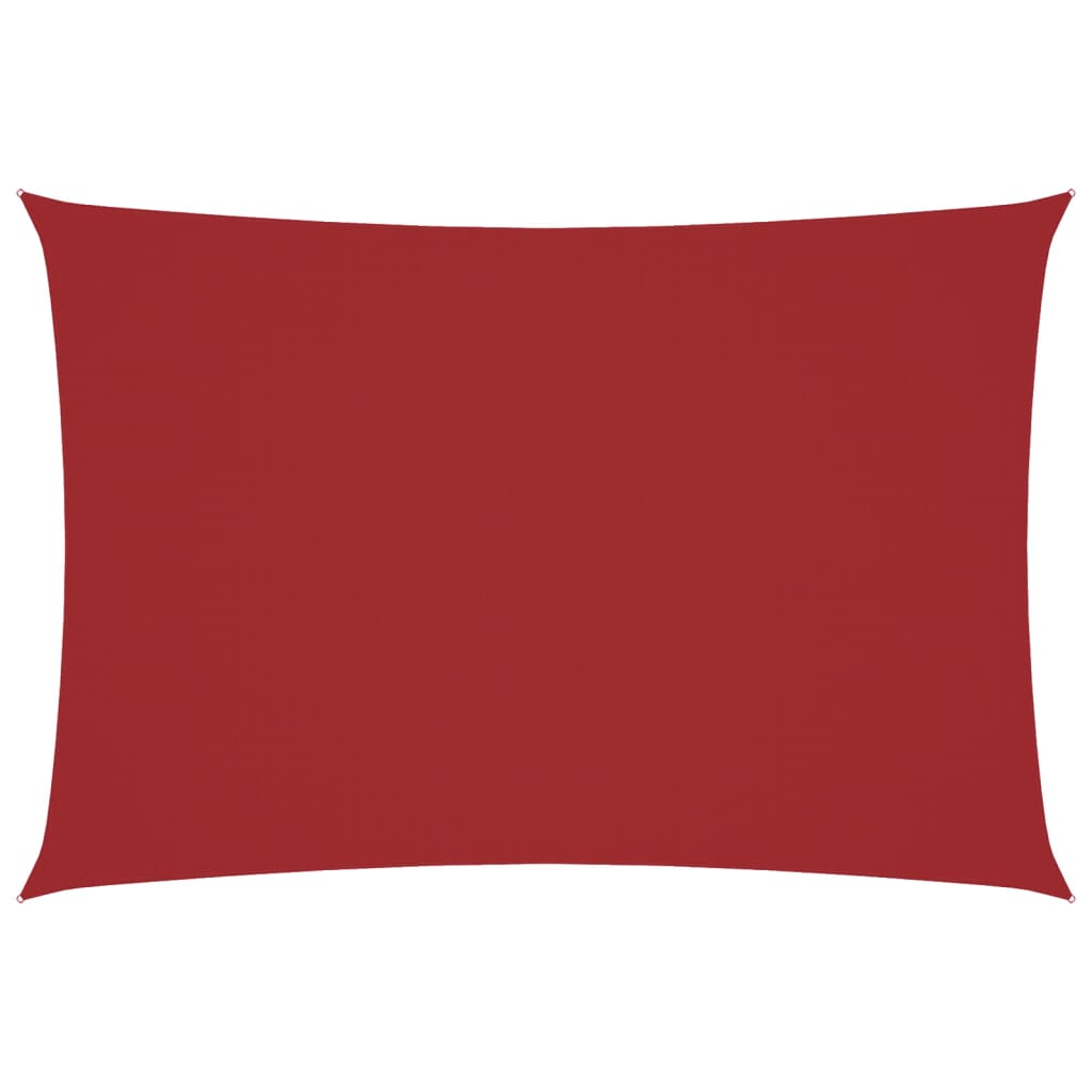 Sunshade Sail Oxford Fabric Rectangular 3x5 m Red
