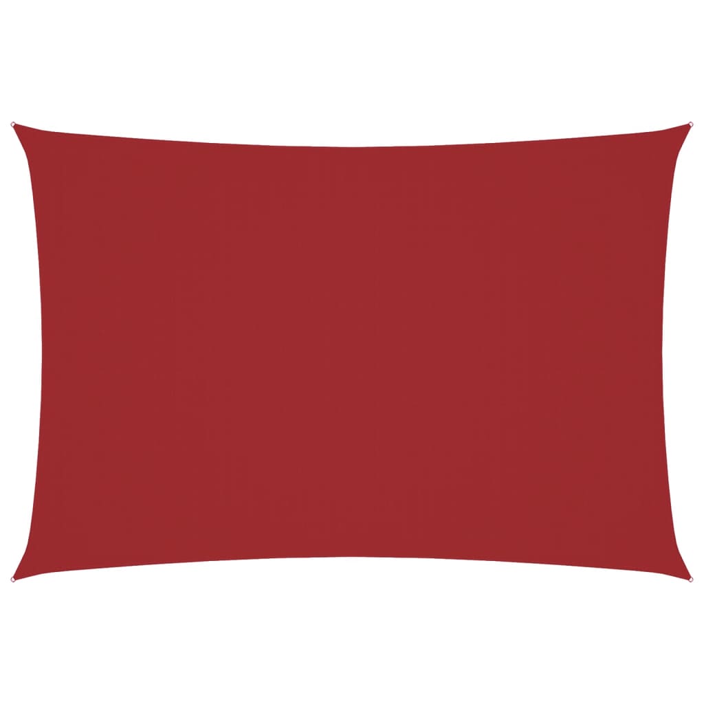 Sunshade Sail Oxford Fabric Rectangular 3x6 m Red