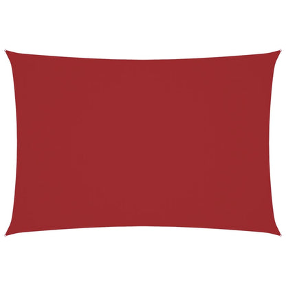 Sunshade Sail Oxford Fabric Rectangular 3x6 m Red