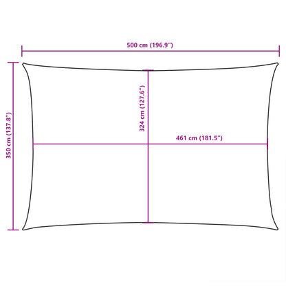 Sunshade Sail Oxford Fabric Rectangular 3.5x5 m Red