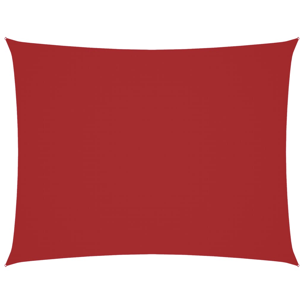 Sunshade Sail Oxford Fabric Rectangular 4x6 m Red