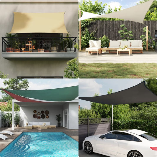 Sunshade Sail Oxford Fabric Rectangular 4x6 m Red