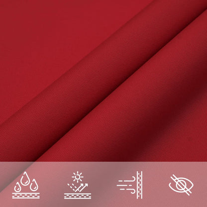 Sunshade Sail Oxford Fabric Rectangular 5x6 m Red