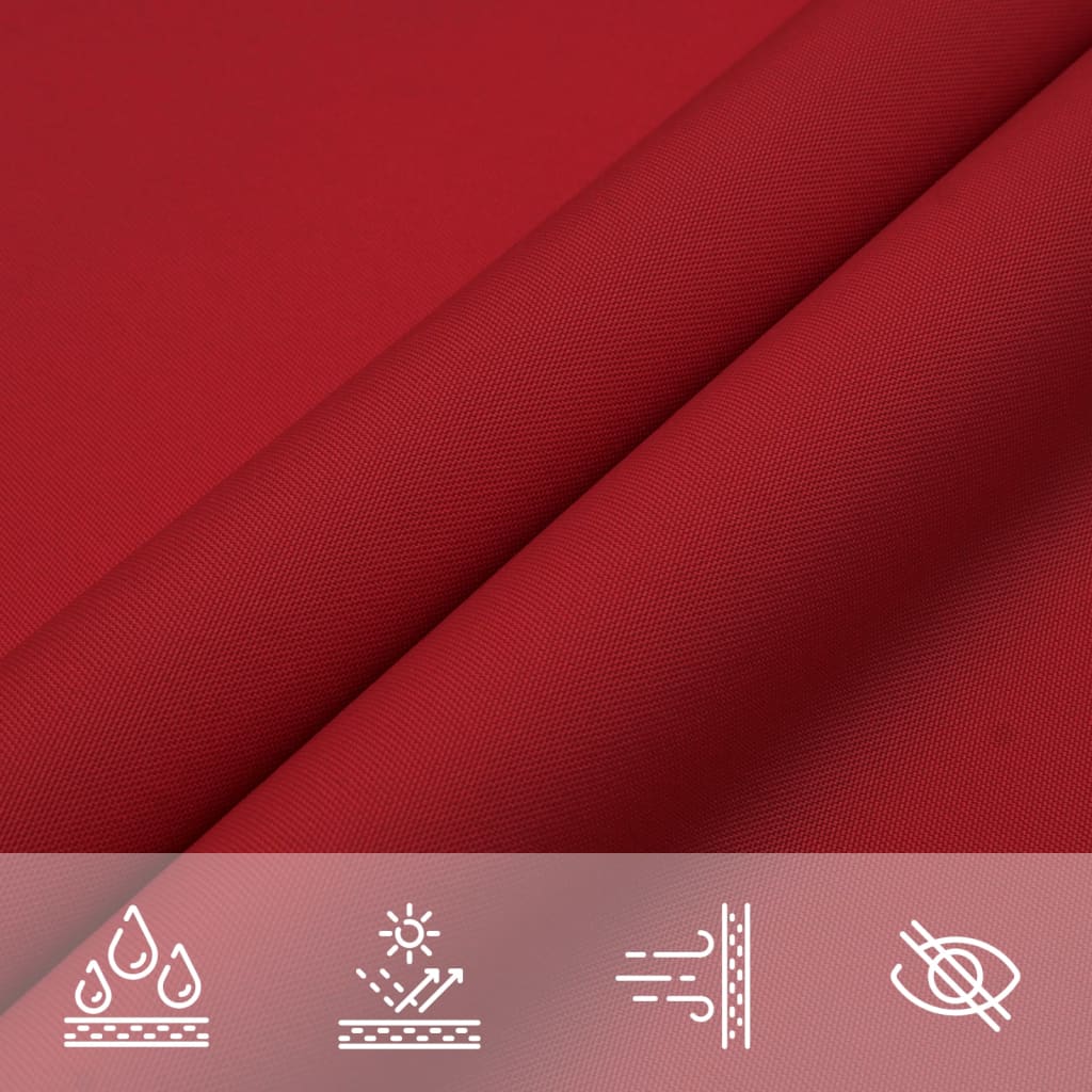 Sunshade Sail Oxford Fabric Rectangular 5x7 m Red