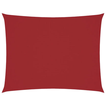 Sunshade Sail Oxford Fabric Rectangular 6x7 m Red