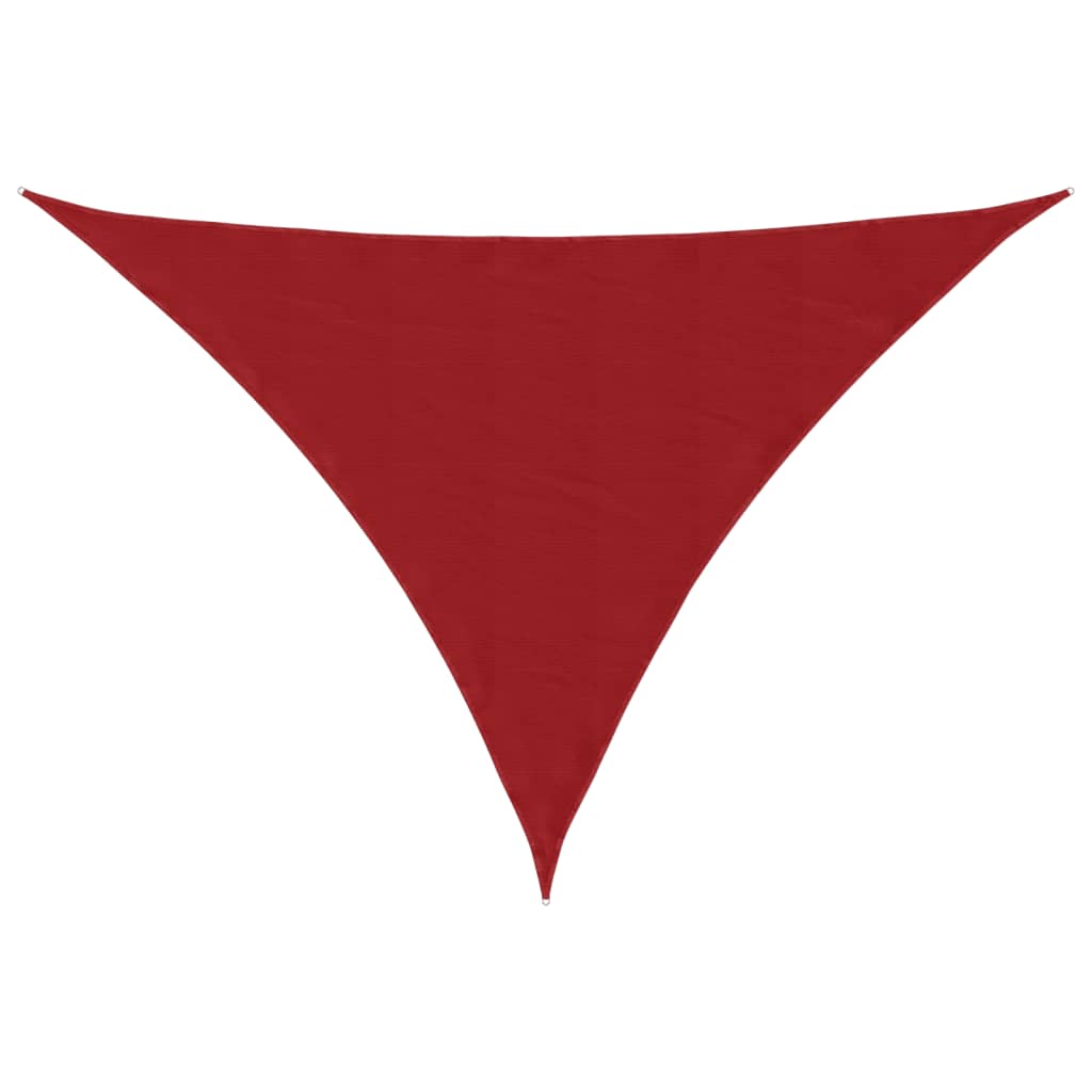 Sunshade Sail Oxford Fabric Triangular 3x3x4.24 m Red