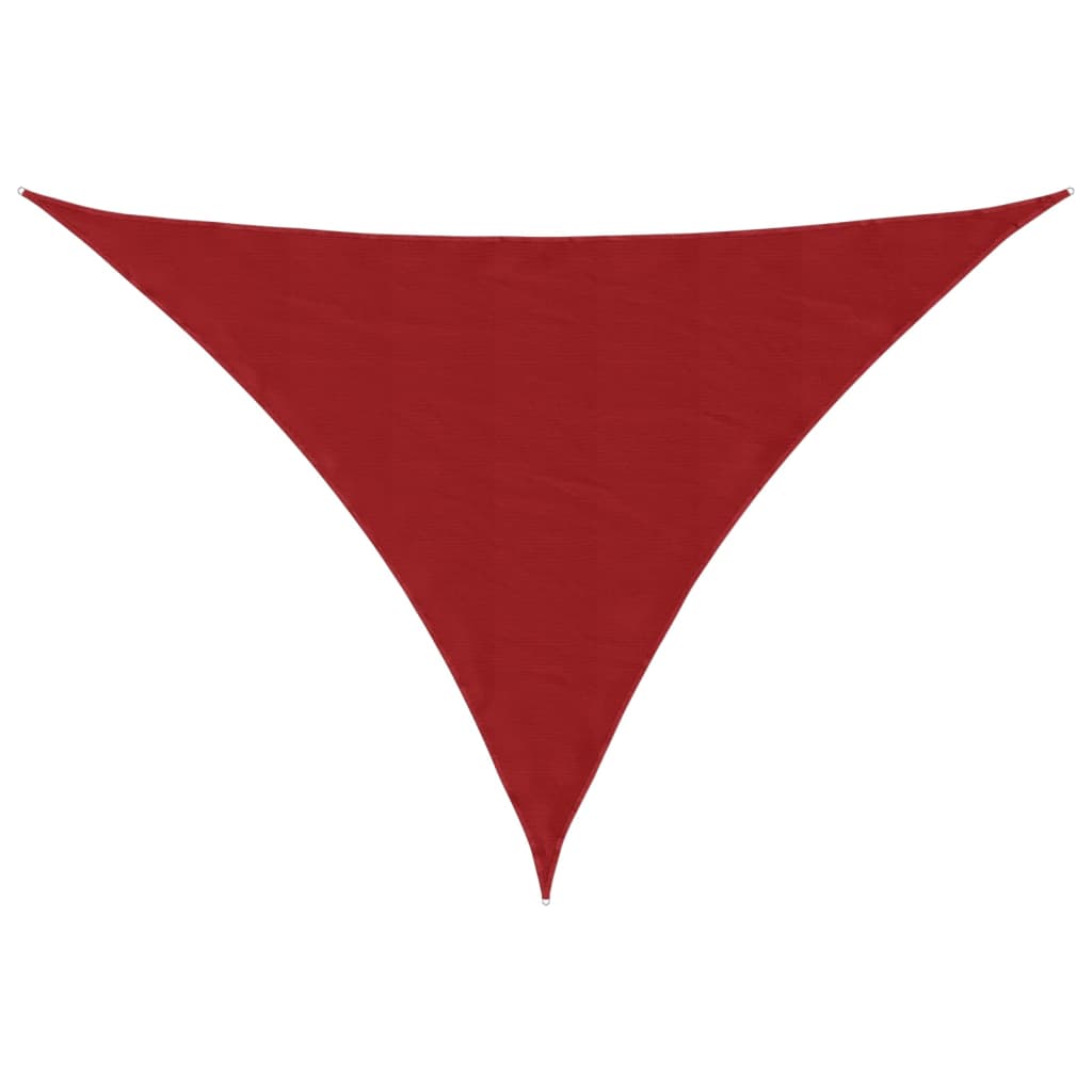 Sunshade Sail Oxford Fabric Triangular 5x5x6 m Red