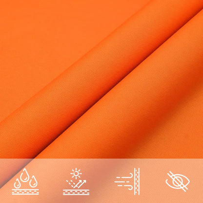 Sunshade Sail Oxford Fabric Square 5x5 m Orange