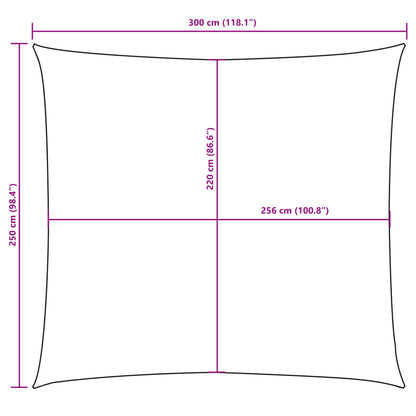 Sunshade Sail Oxford Fabric Rectangular 2.5x3 m Orange