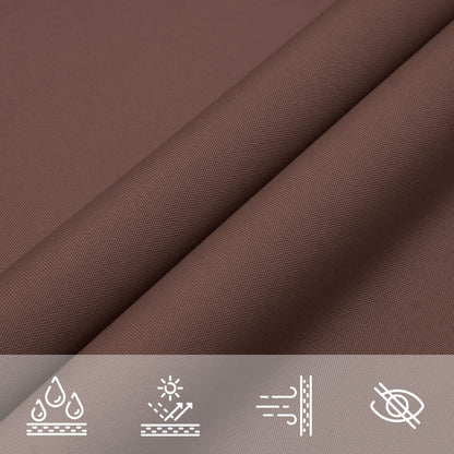 Sunshade Sail Oxford Fabric Triangular 3.5x3.5x4.9 m Brown