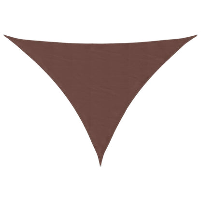 Sunshade Sail Oxford Fabric Triangular 4x5x6.4 m Brown
