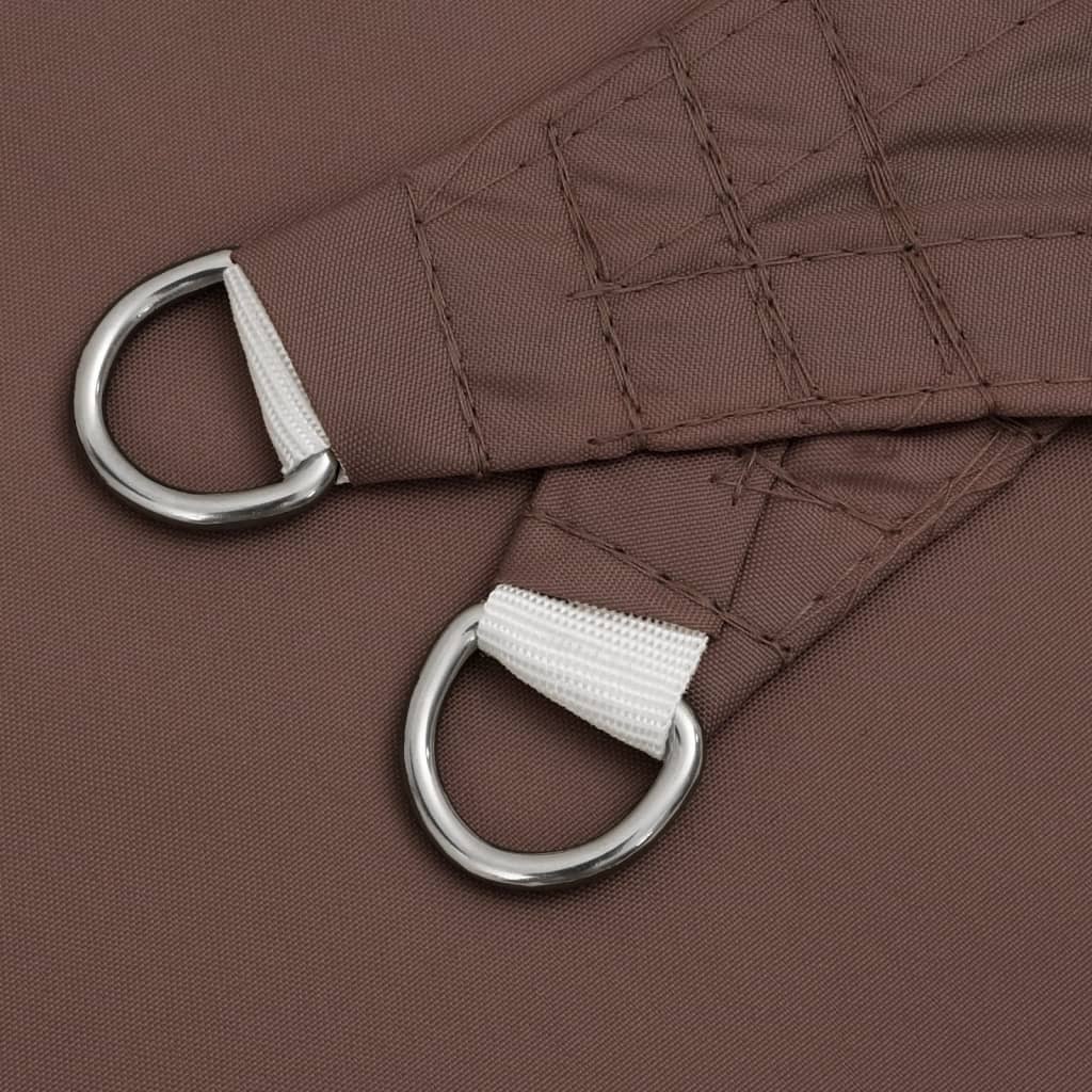 Sunshade Sail Oxford Fabric Triangular 4x5x6.4 m Brown