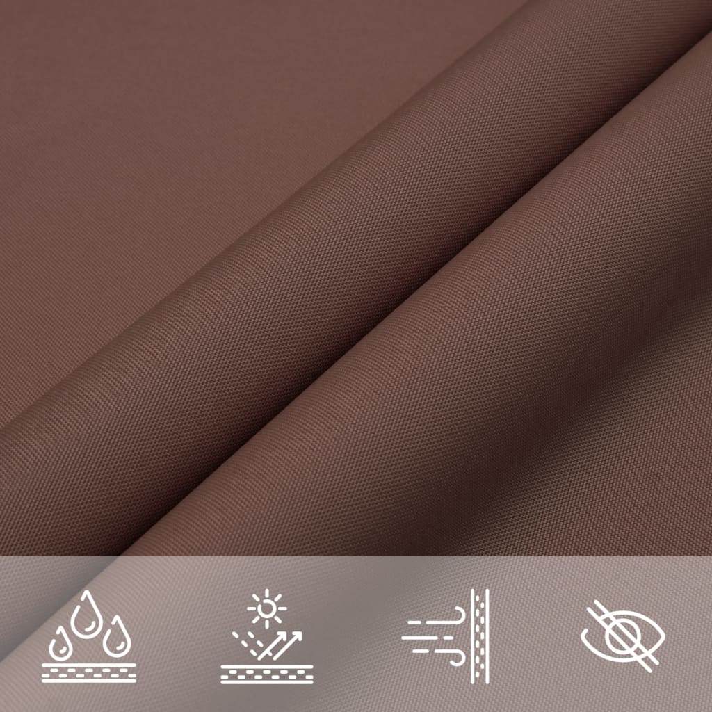 Sunshade Sail Oxford Fabric Triangular 4x5x6.4 m Brown