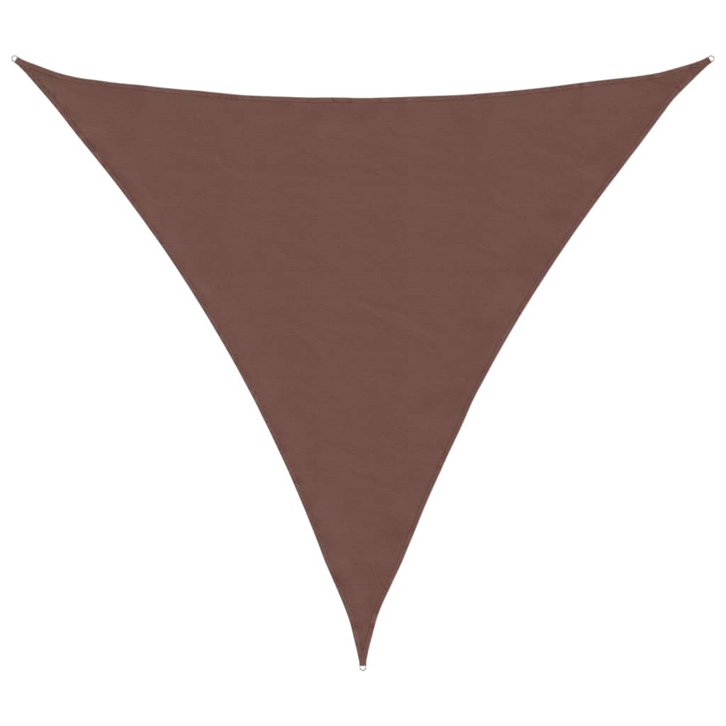 Sunshade Sail Oxford Fabric Triangular 6x6x6 m Brown