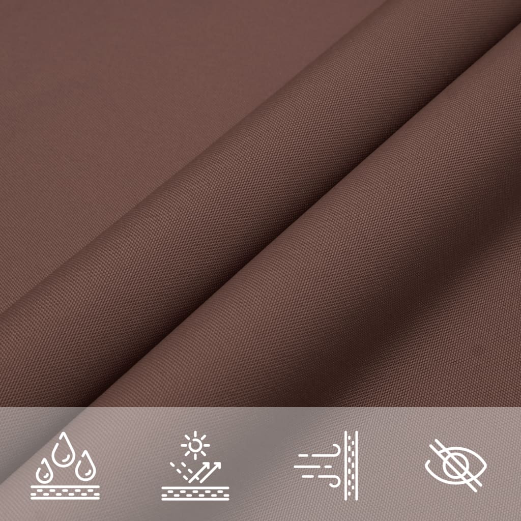 Sunshade Sail Oxford Fabric Triangular 6x6x6 m Brown