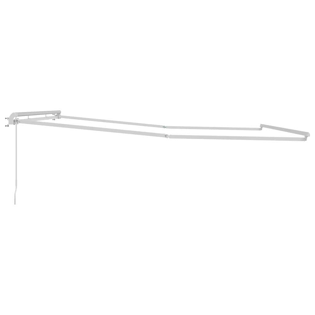 Awning Manual White 4.5 x 3.5 m Metal
