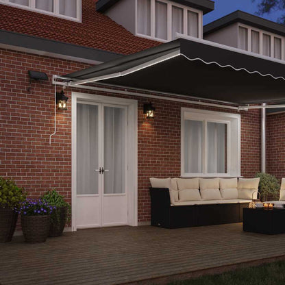 Awning with White 4.5 x 3 m Metal