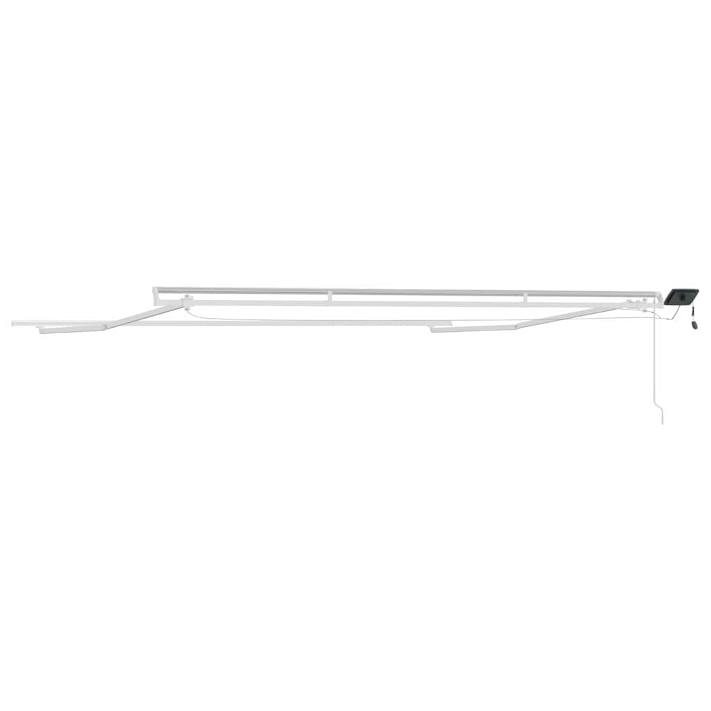 Awning Manual White 5 x 3 m Metal